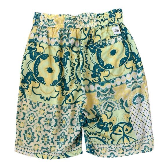 NWT Native Youth‎ Lavera Green Tile Print Shorts Size 30 - Picture 15 of 16